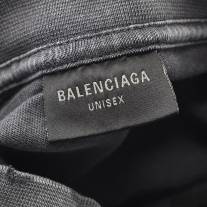 Balenciaga Top Logo Embroidery Gray Cotton — view 3