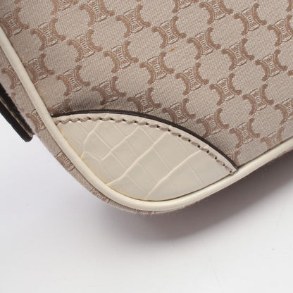 Celine Seri Shoulder Bag Canvas Leather Triomphe — view 5