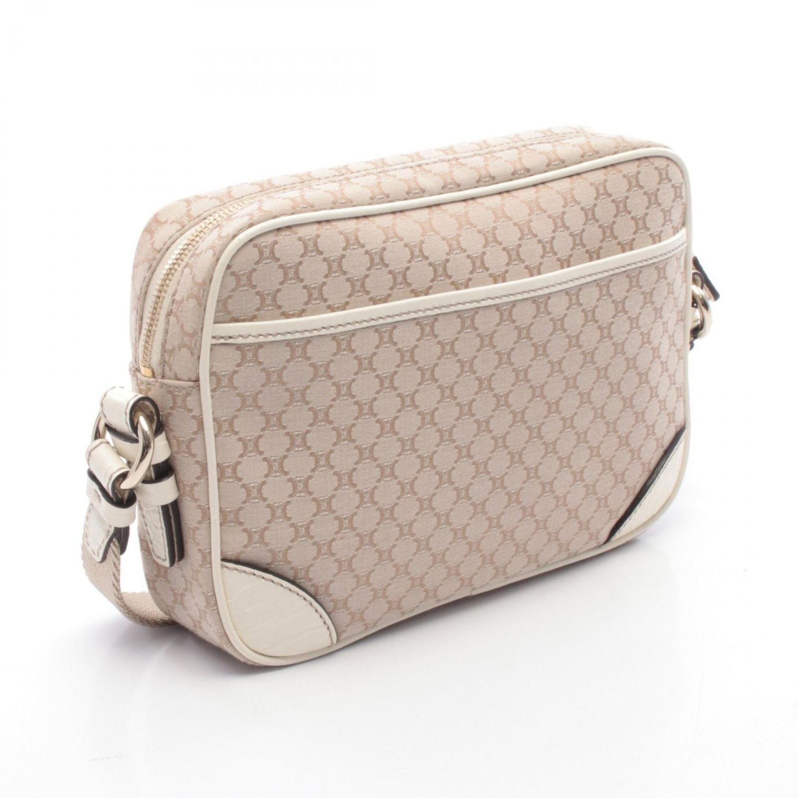 Celine Seri Shoulder Bag Canvas Leather Triomphe — view 2