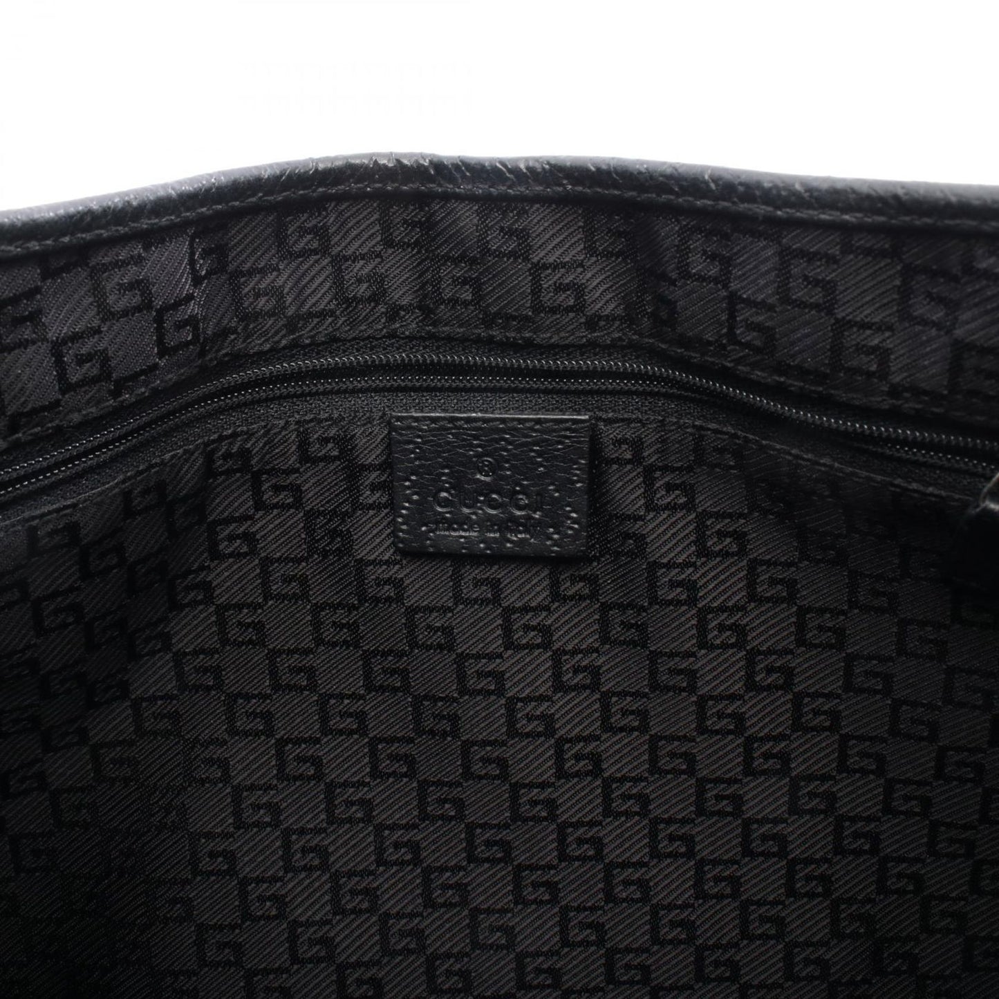 Gucci Shoulder Bag Jackie 001 Black Canvas Leather — view 4