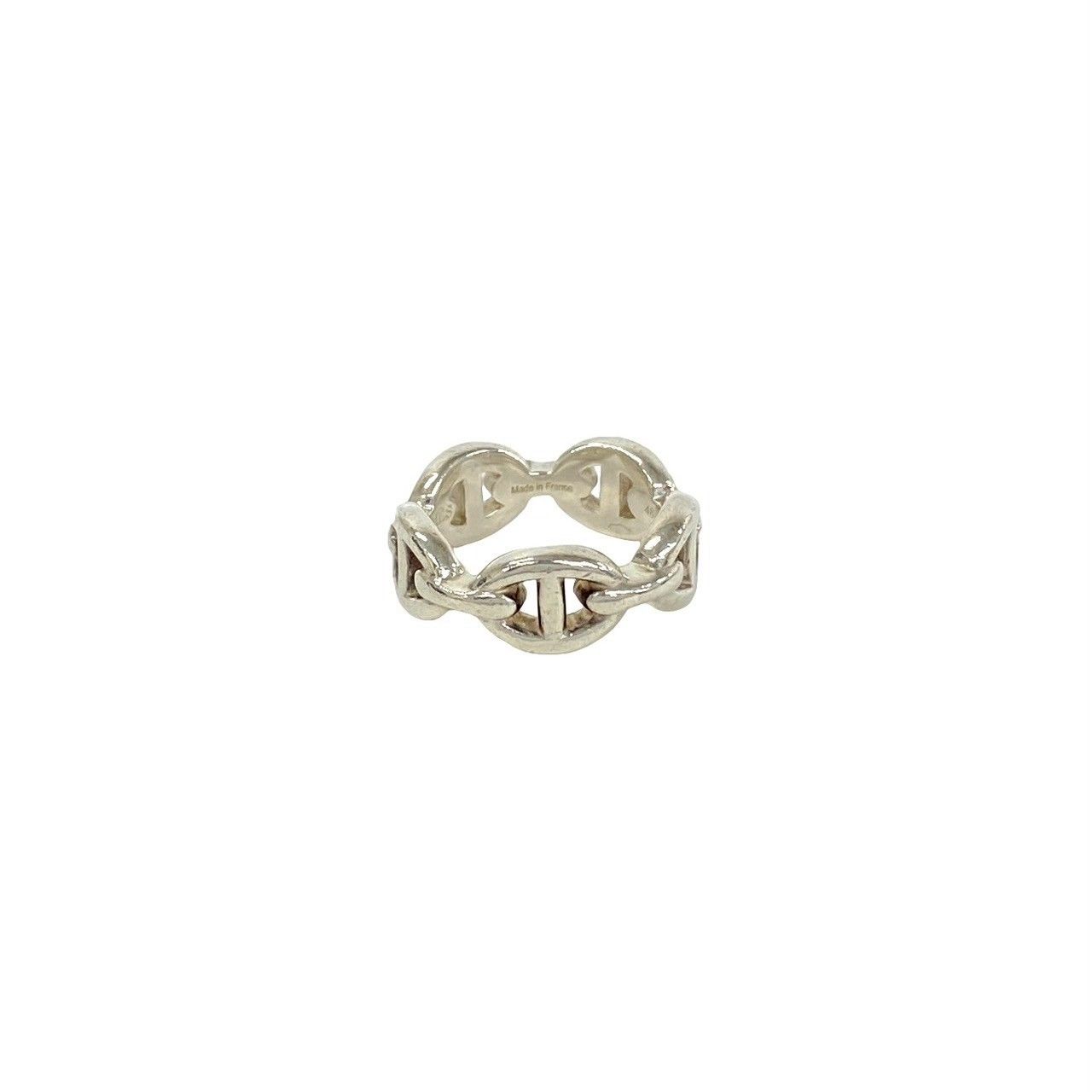 Hermes Box Enchainee Ring 925 Sterling Silver No 7 — view 5