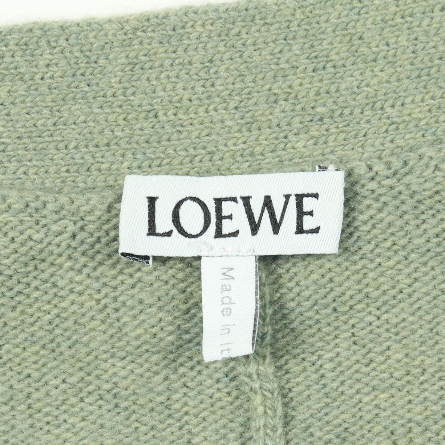 Loewe Deer T-Shirt Cardigan Green — view 3