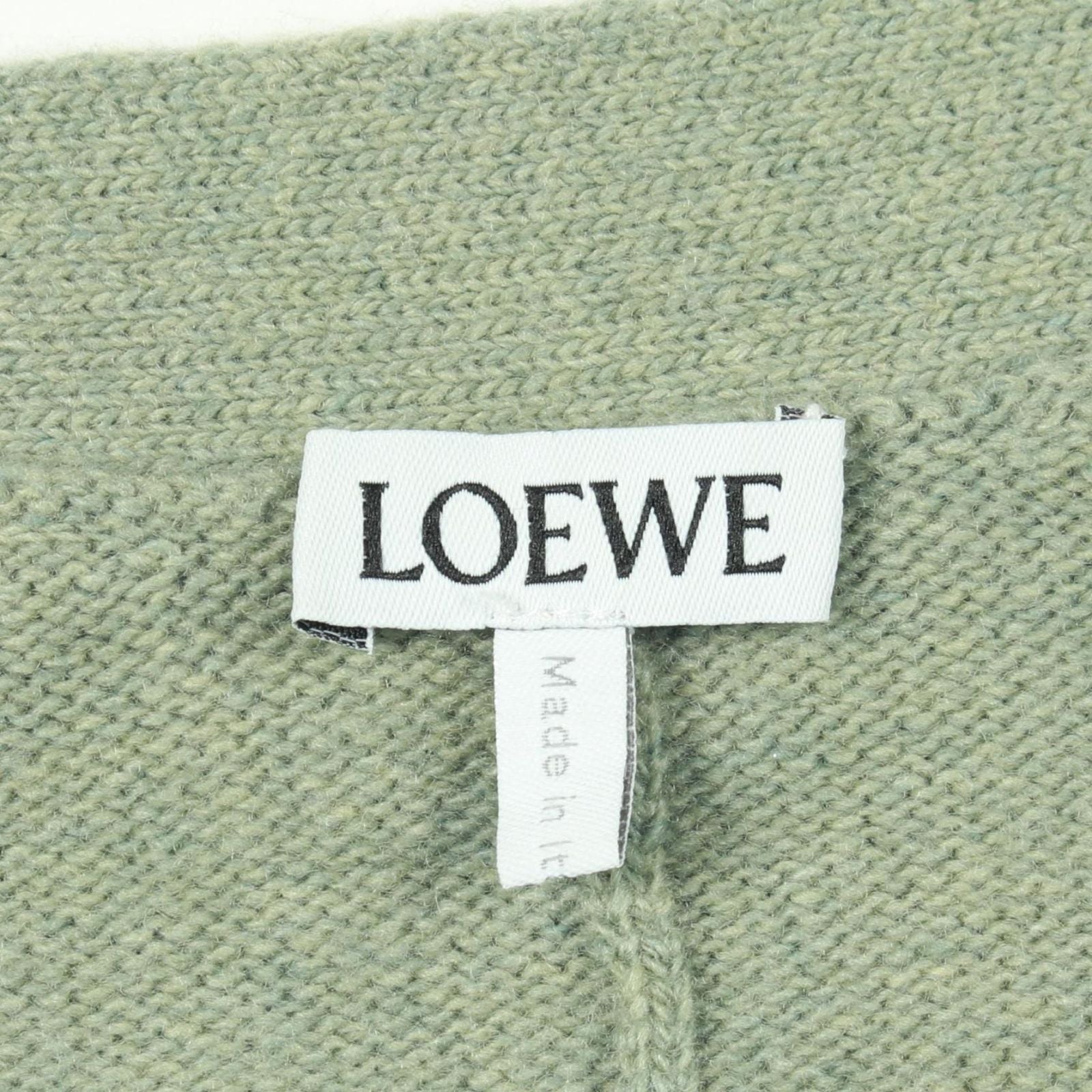 Loewe Deer T-Shirt Cardigan Green — view 3