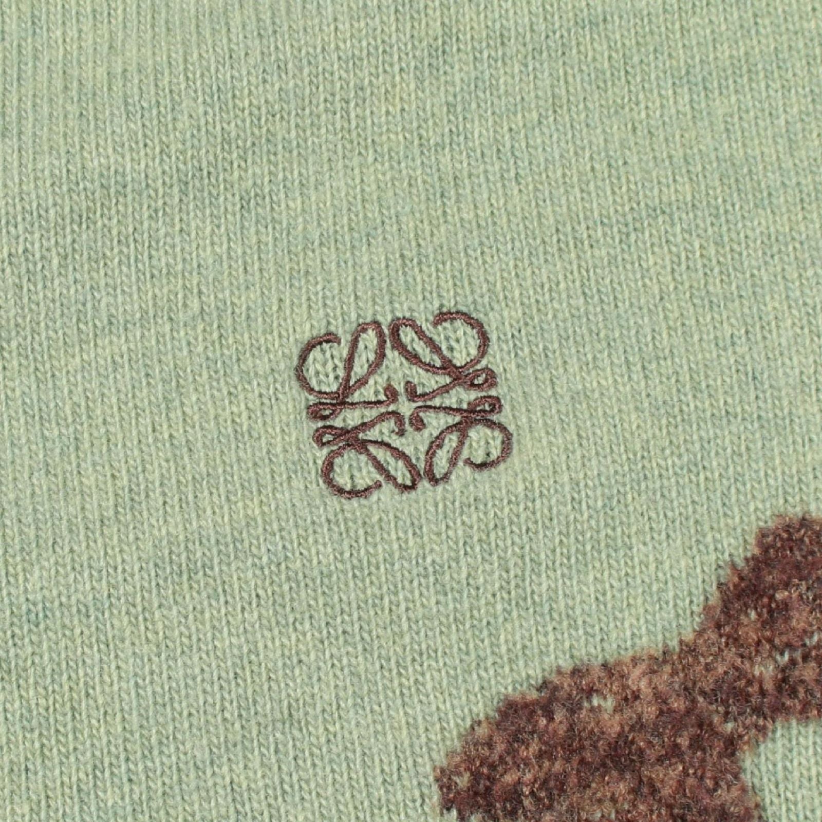 Loewe Deer T-Shirt Cardigan Green — view 7