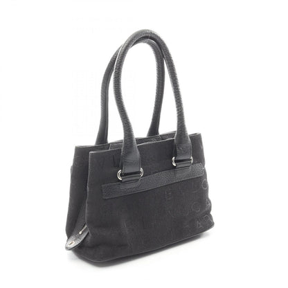 Bvlgari Bule Handbag Logo Maa Black Canvas Leather Maa 2-Way — view 2