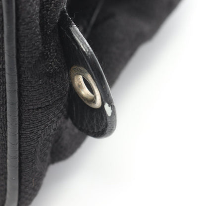 Bvlgari Bule Handbag Logo Maa Black Canvas Leather Maa 2-Way — view 7
