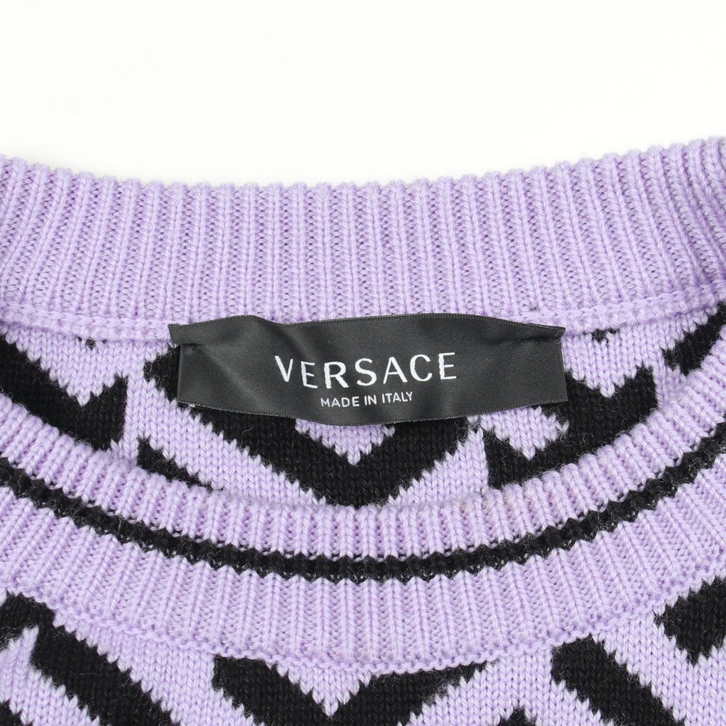 Versace lesa Knit Sa Cotton Sweater — view 3