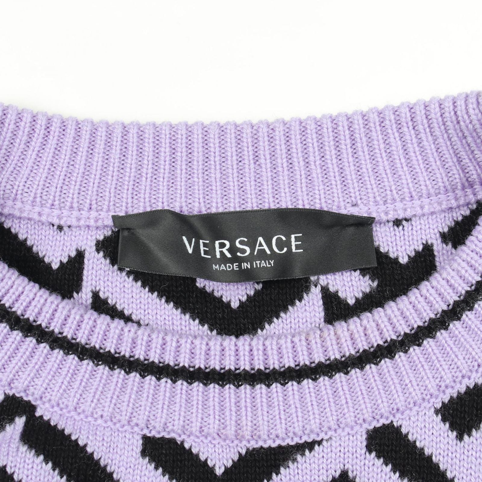 Versace lesa Knit Sa Cotton Sweater — view 3
