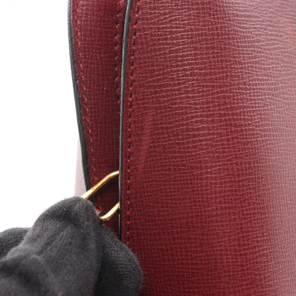 Cartier Handbag Bordeaux Leather — view 8