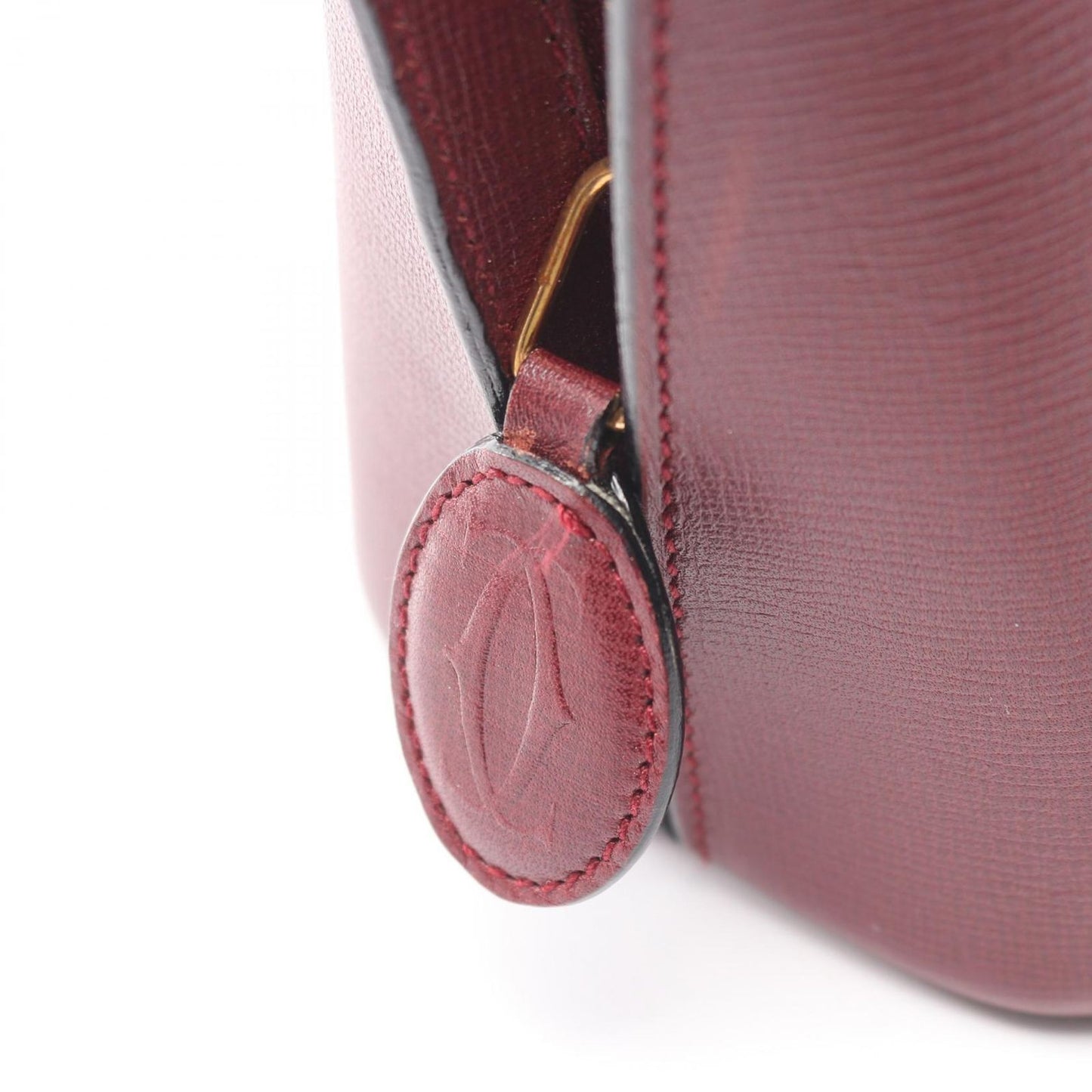 Cartier Handbag Bordeaux Leather — view 7