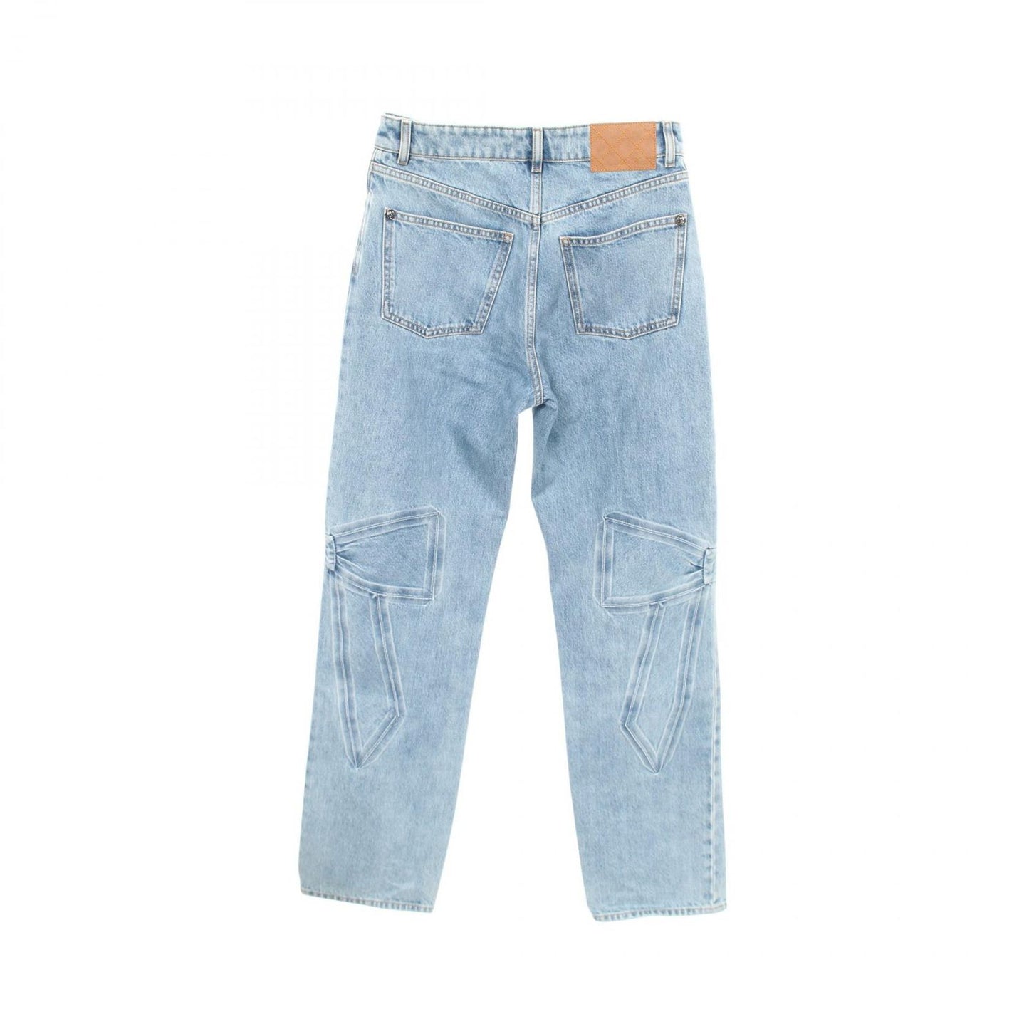 Chanel Denim Pants CC Logo Blue — view 2