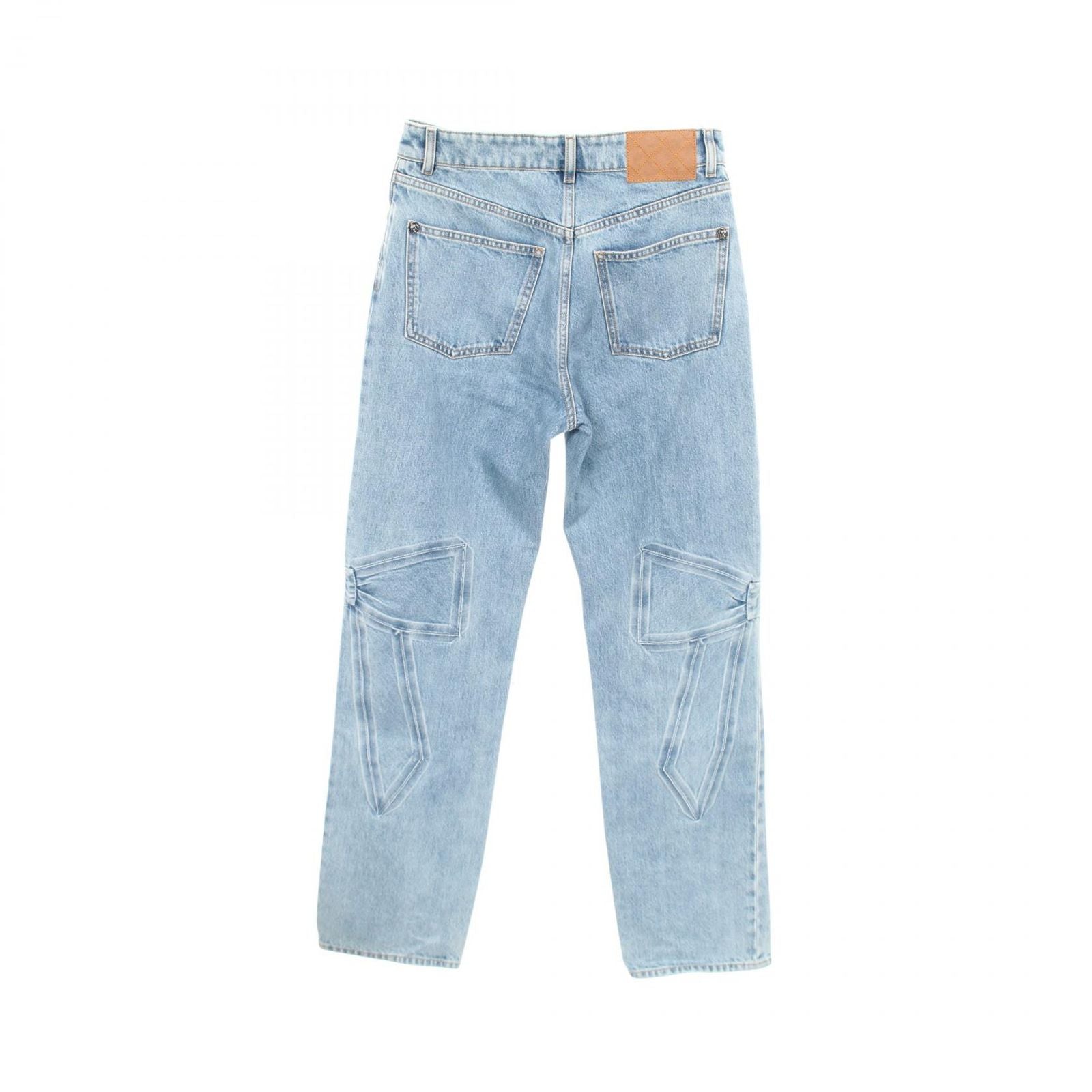 Chanel Denim Pants CC Logo Blue — view 2
