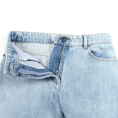 Chanel Denim Pants CC Logo Blue — view 6