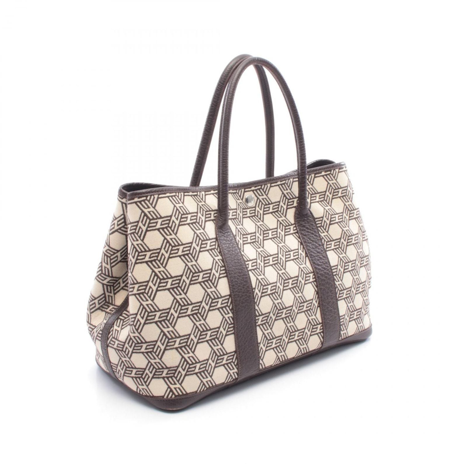 Hermes Tote Garden Party PM Leather Canvas — view 2