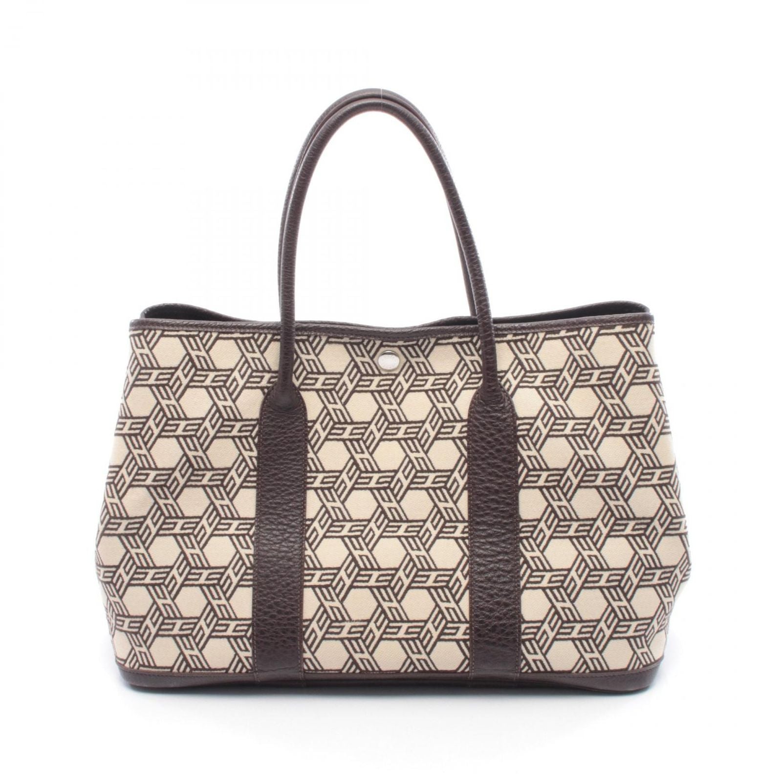 Hermes Tote Garden Party PM Leather Canvas