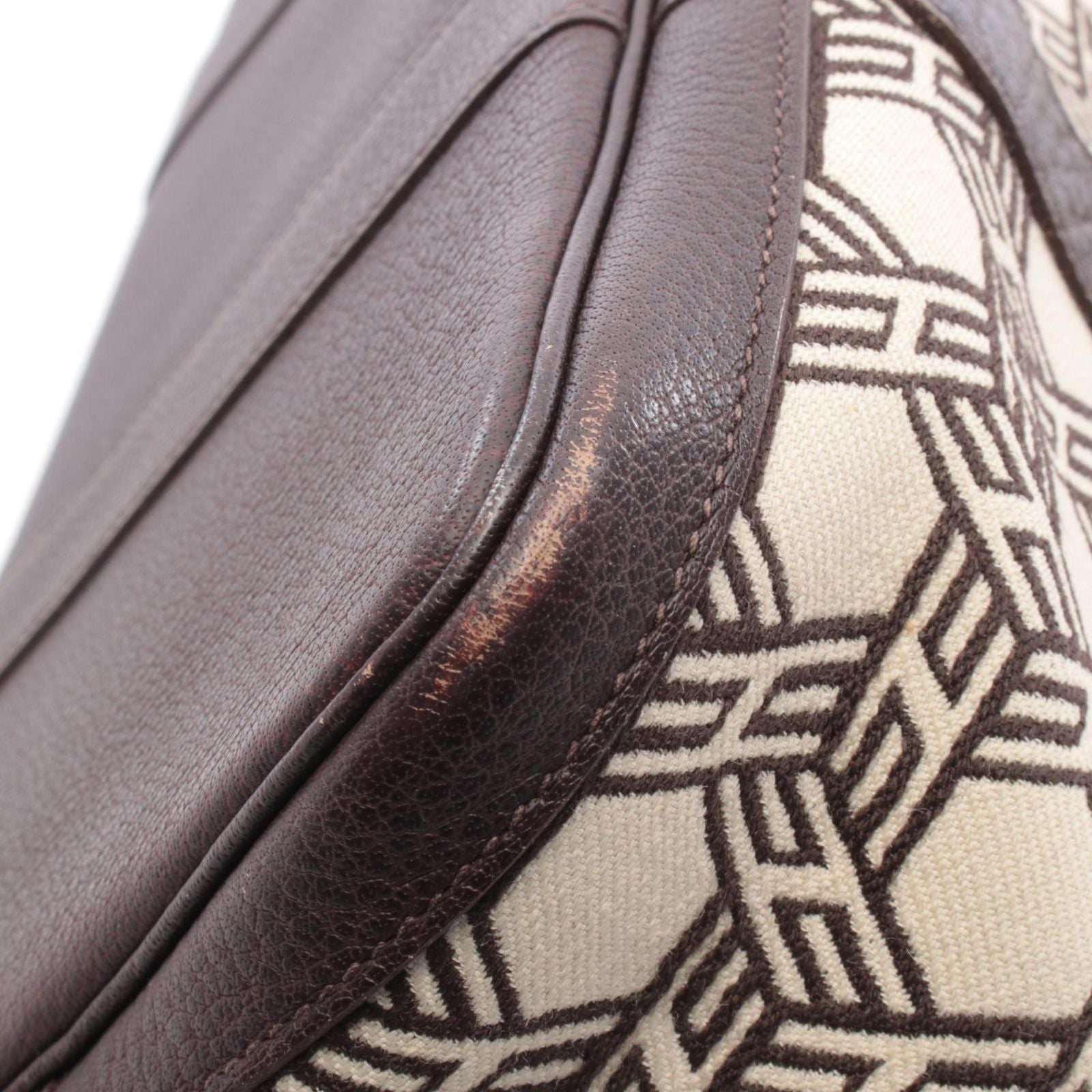Hermes Tote Garden Party PM Leather Canvas — view 8