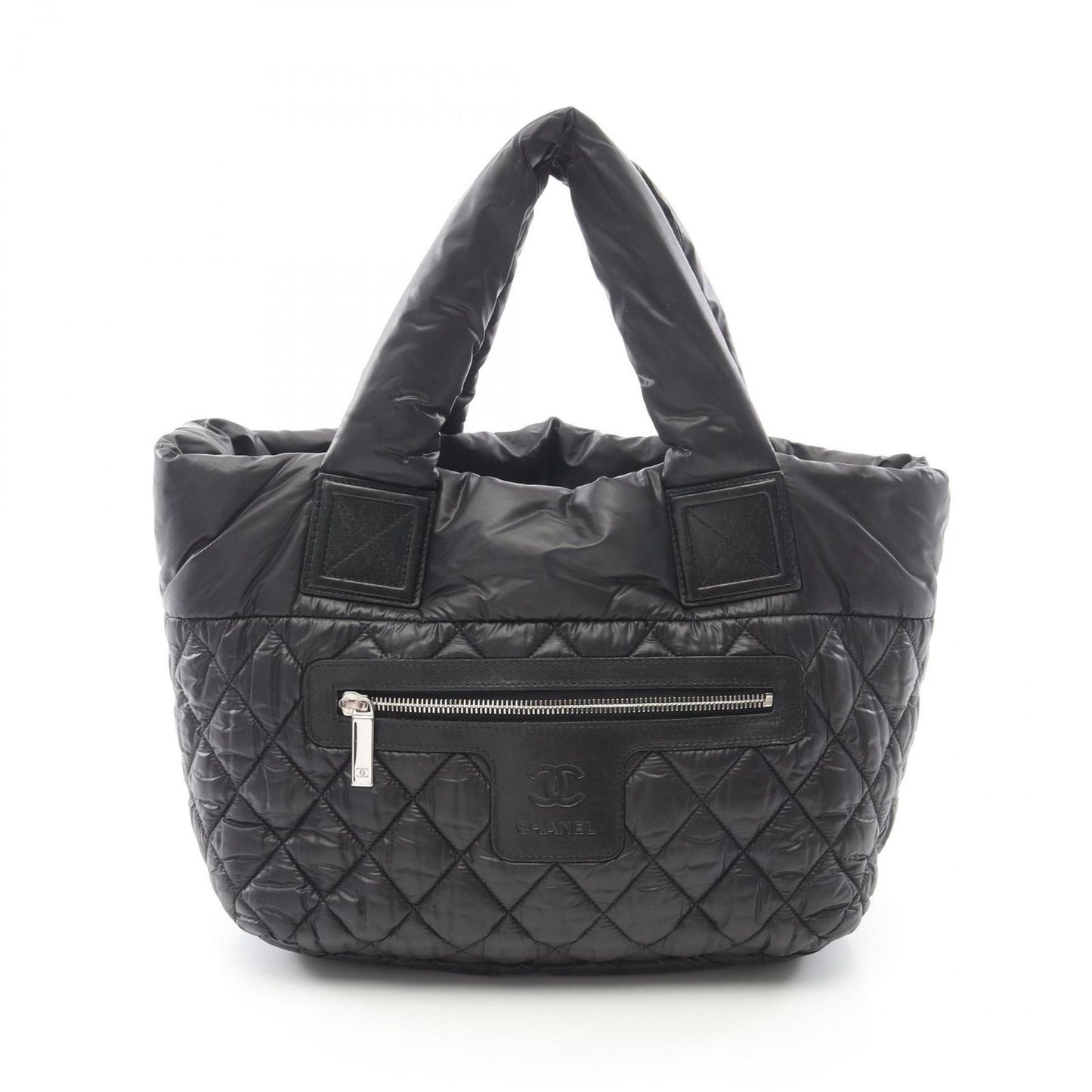 Chanel Tote Kokokonine Black Nylon Leather Koko Konine
