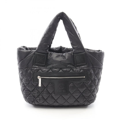 Chanel Tote Kokokonine Black Nylon Leather Koko Konine