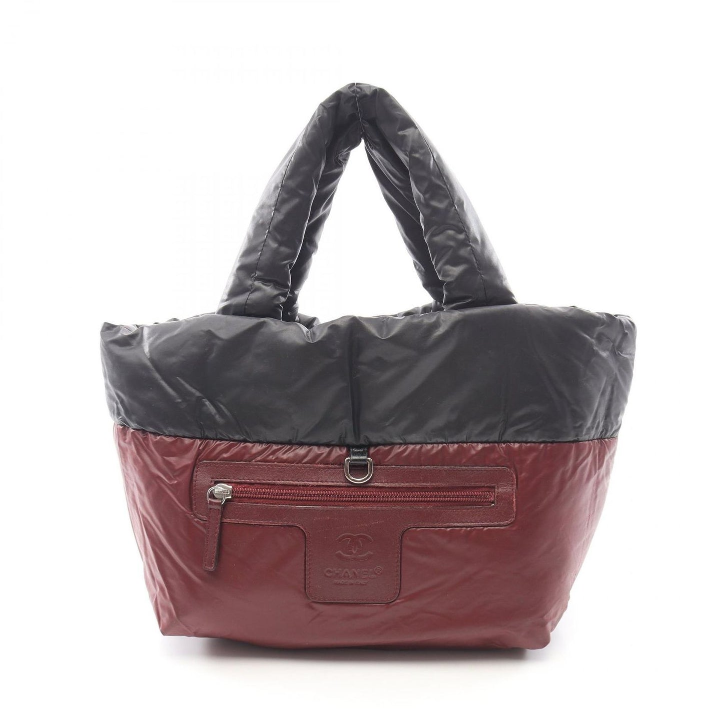 Chanel Tote Kokokonine Black Nylon Leather Koko Konine — view 6