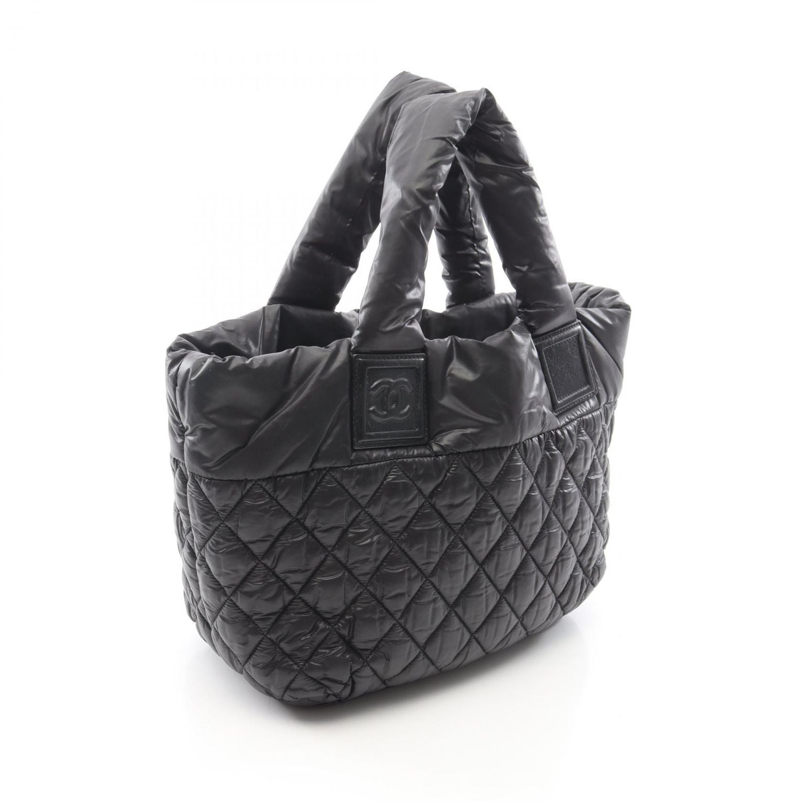 Chanel Tote Kokokonine Black Nylon Leather Koko Konine — view 2