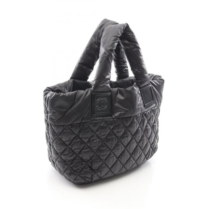 Chanel Tote Kokokonine Black Nylon Leather Koko Konine — view 2