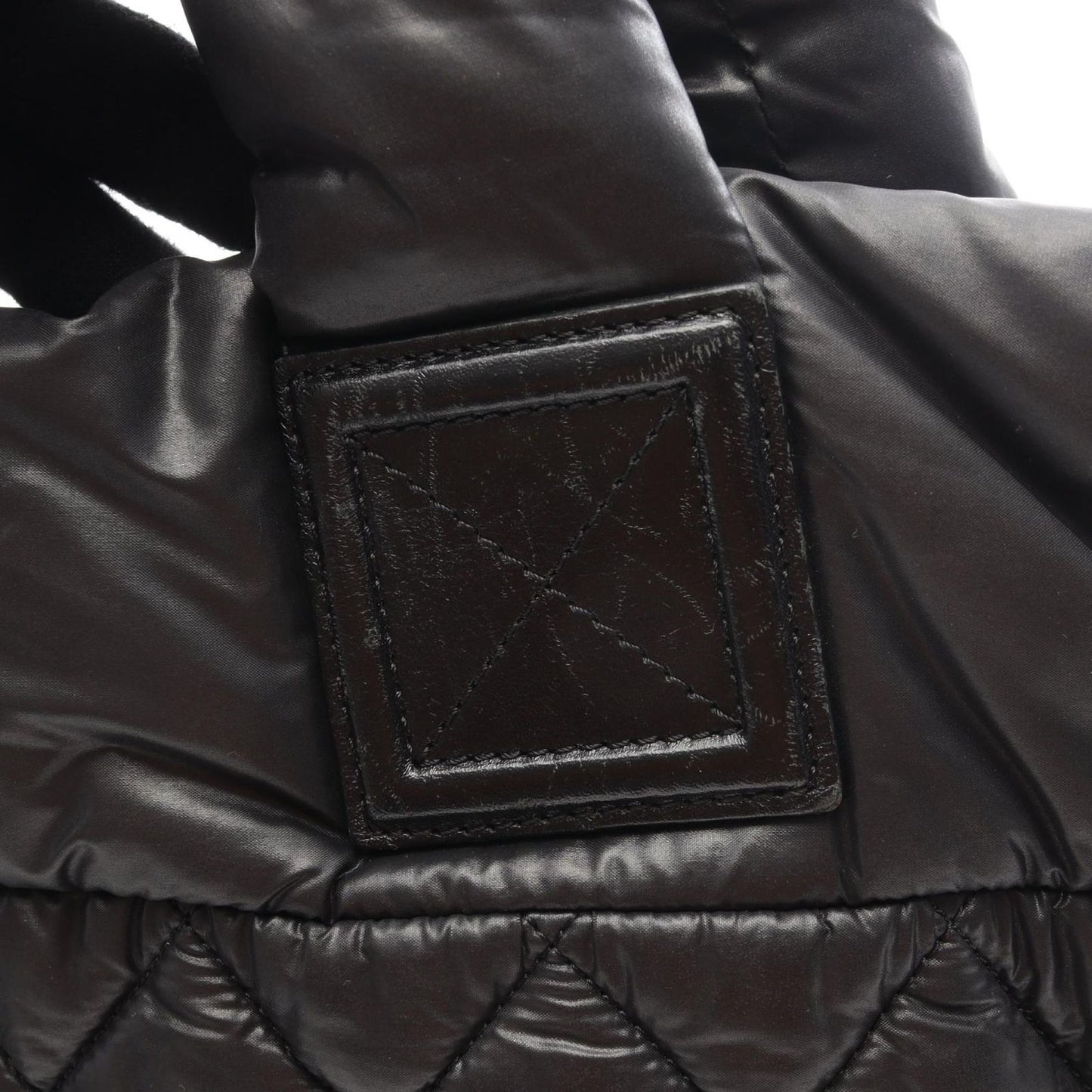 Chanel Tote Kokokonine Black Nylon Leather Koko Konine — view 9