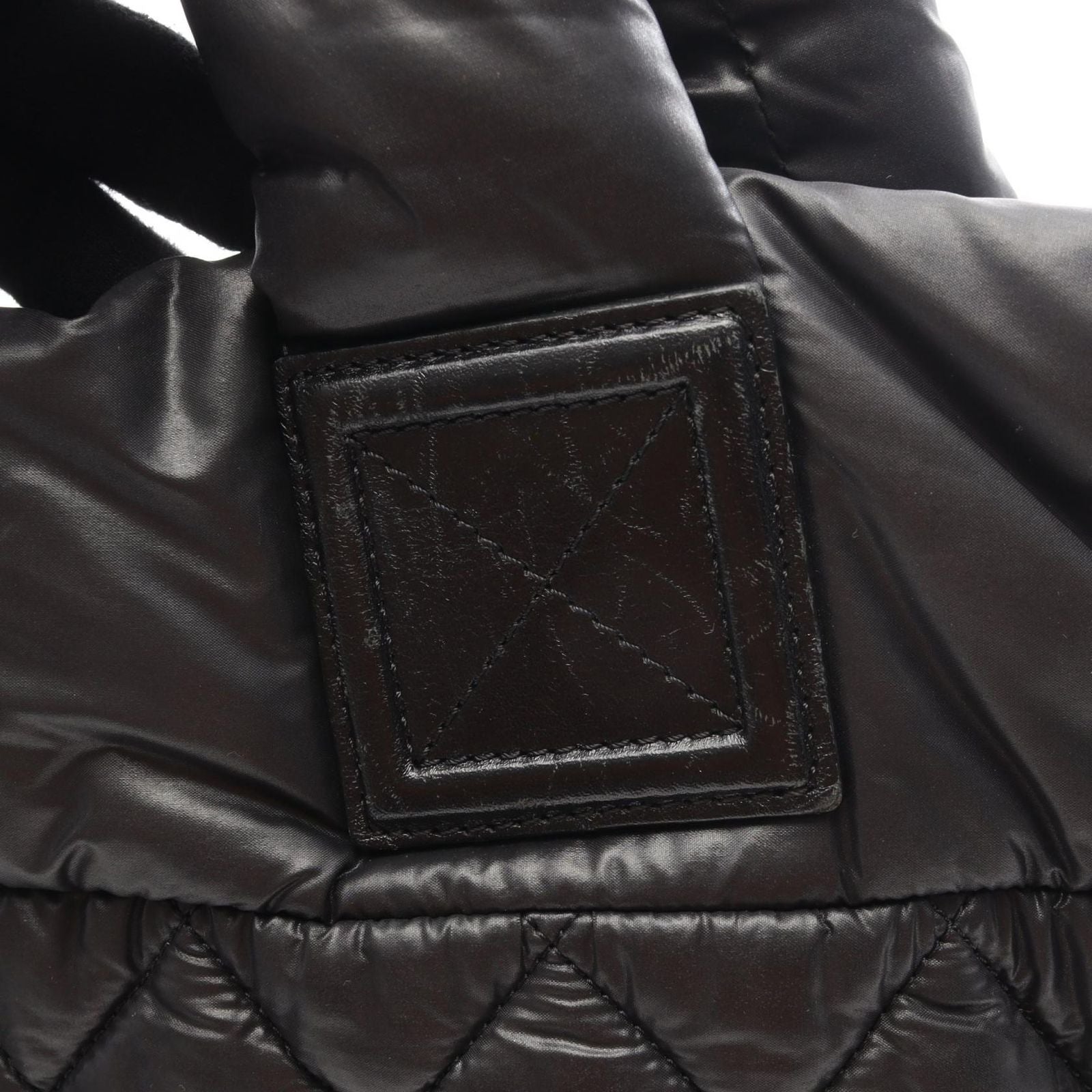 Chanel Tote Kokokonine Black Nylon Leather Koko Konine — view 9