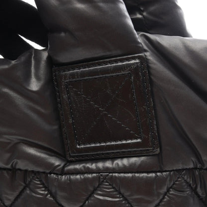 Chanel Tote Kokokonine Black Nylon Leather Koko Konine — view 9