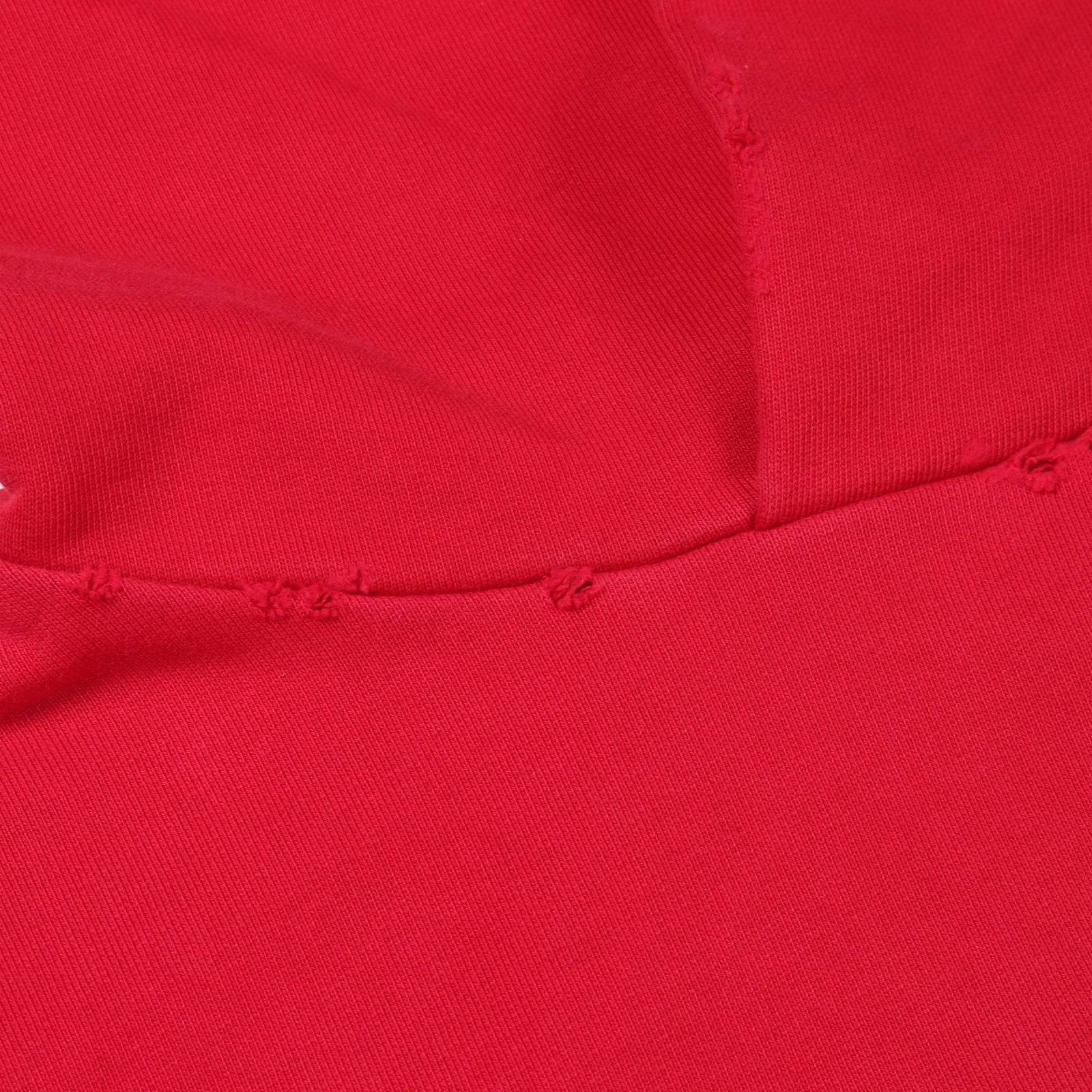Balenciaga Hoodie Many Kisses Red Cotton Di — view 8
