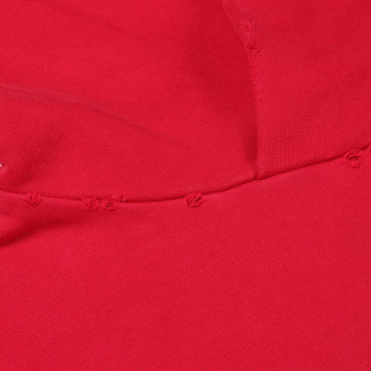 Balenciaga Hoodie Many Kisses Red Cotton Di — view 8