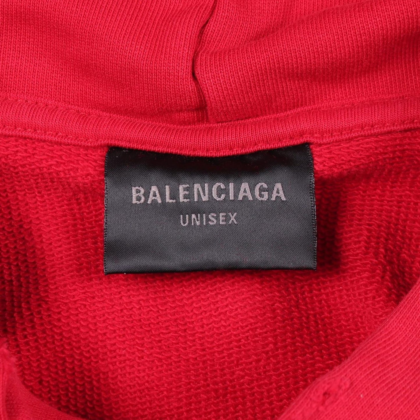 Balenciaga Hoodie Many Kisses Red Cotton Di — view 3