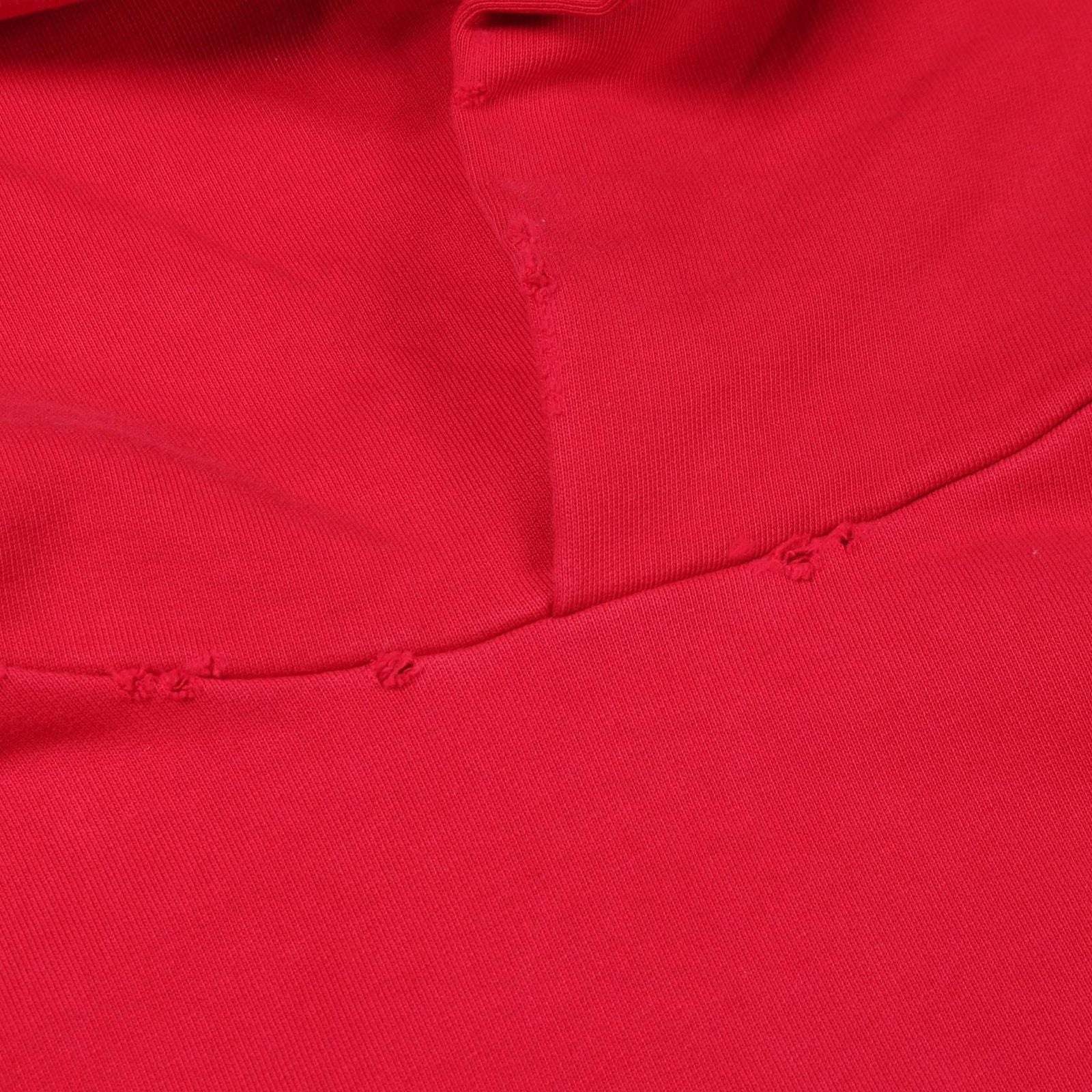Balenciaga Hoodie Many Kisses Red Cotton Di — view 9