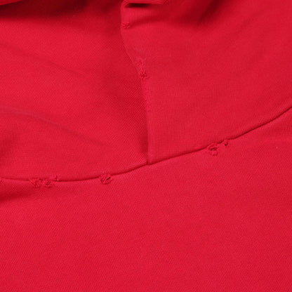 Balenciaga Hoodie Many Kisses Red Cotton Di — view 9
