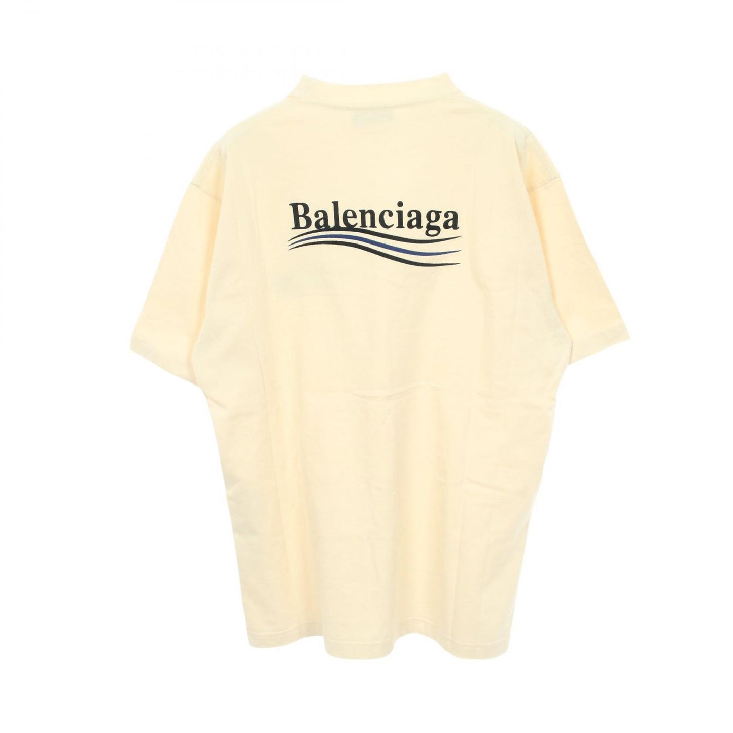 Balenciaga Short Sleeve Political Campaign Beige Cotton — view 2