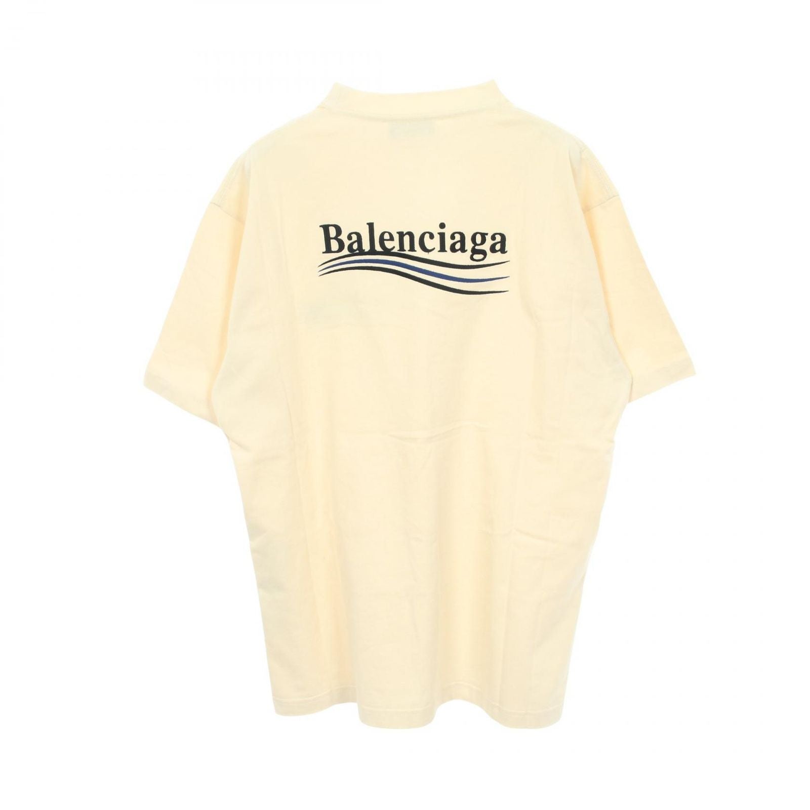 Balenciaga Short Sleeve Political Campaign Beige Cotton — view 2
