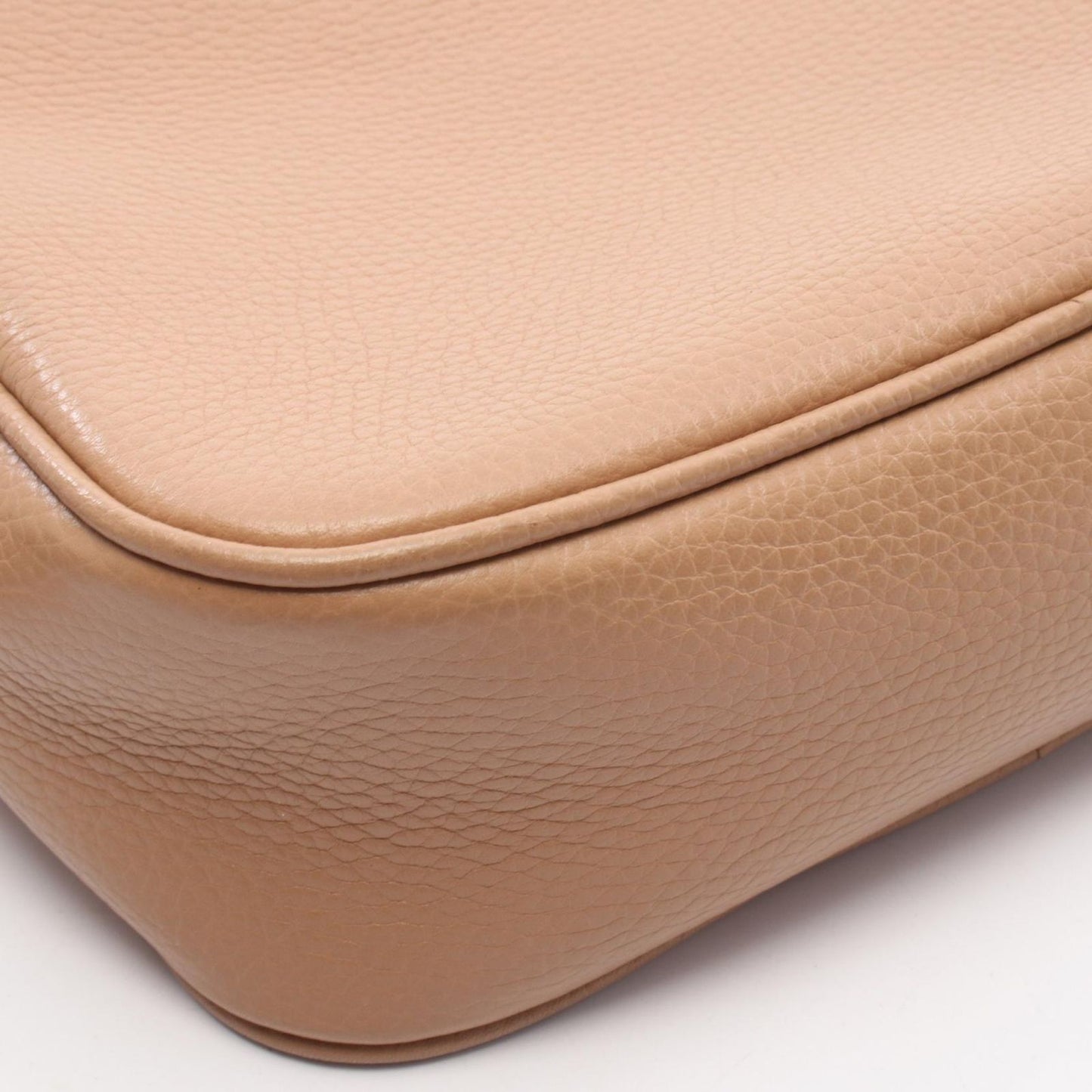 Gucci Shoulder Bag Soho Interlocking Beige Leather — view 6