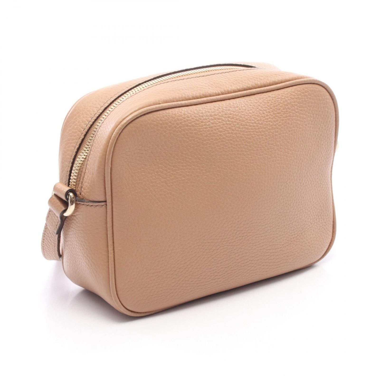 Gucci Shoulder Bag Soho Interlocking Beige Leather — view 2