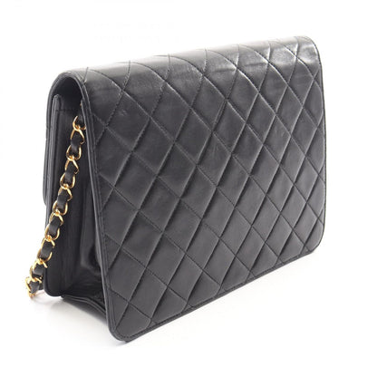 Chanel Shoulder Bag Quilted lela Sbnine Black Lambskin Che — view 2