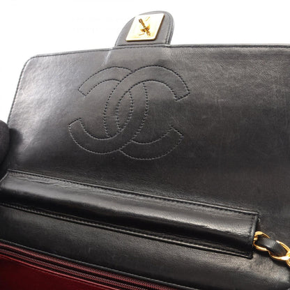 Chanel Shoulder Bag Quilted lela Sbnine Black Lambskin Che — view 6