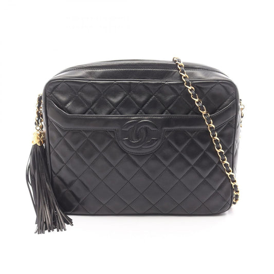 Chanel Shoulder Bag Quilted Black Lambskin Che