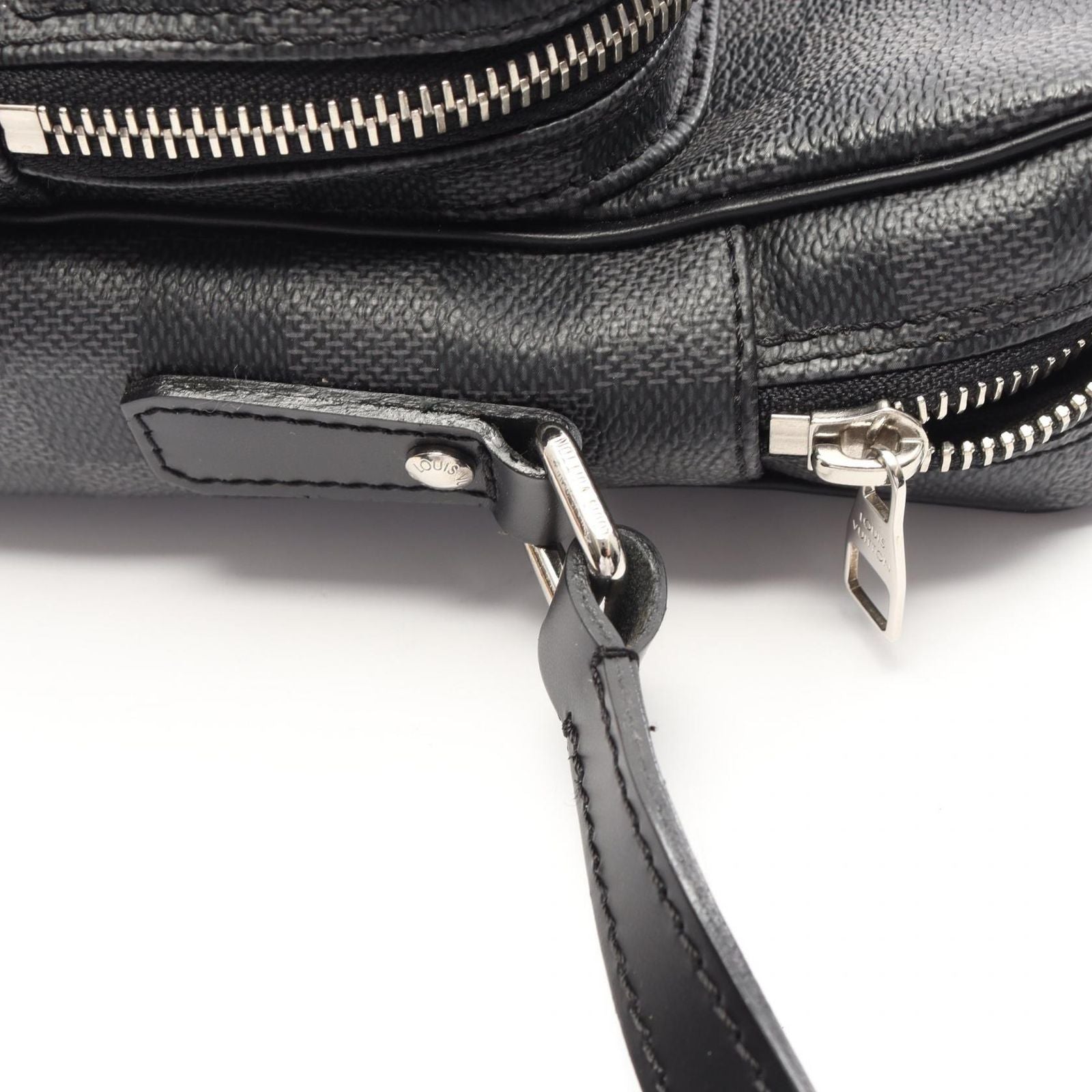 Louis Vuitton Shoulder Bag Remu Canvas Leather — view 7