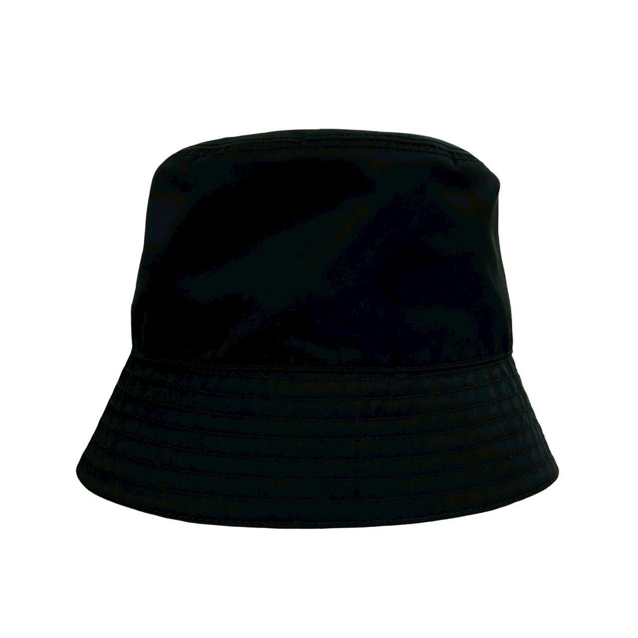 Prada Box Re-Nylon Logo Nylon Bucket Hat Black — view 5