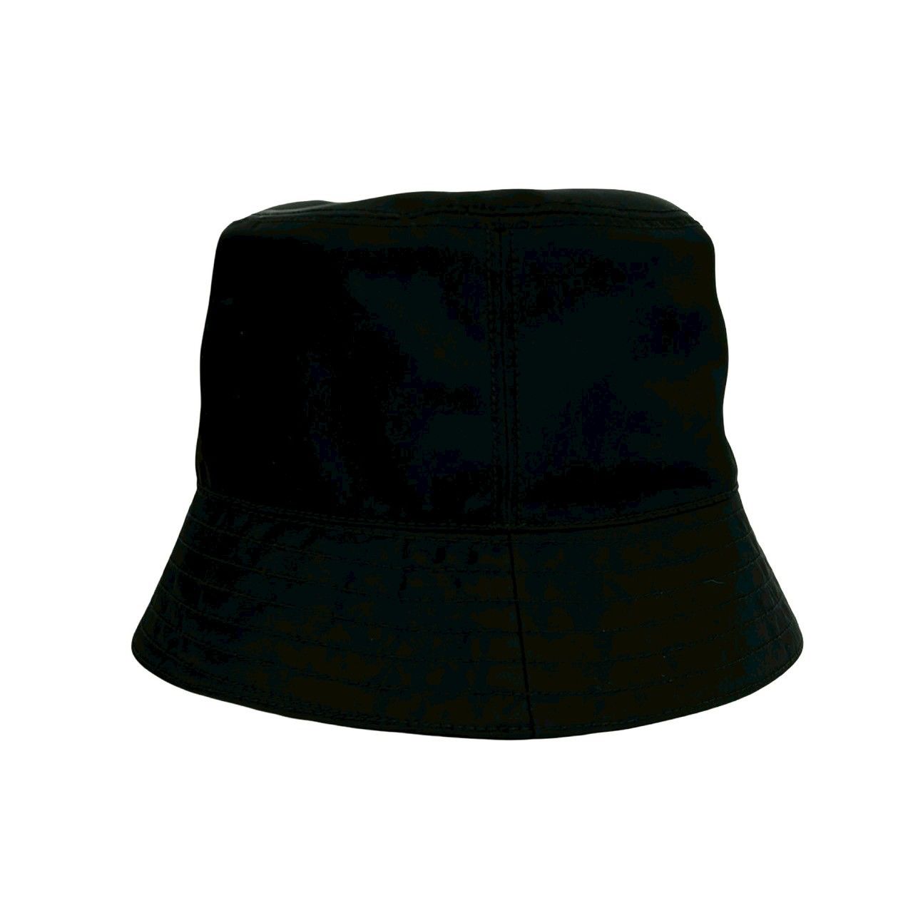Prada Box Re-Nylon Logo Nylon Bucket Hat Black — view 4