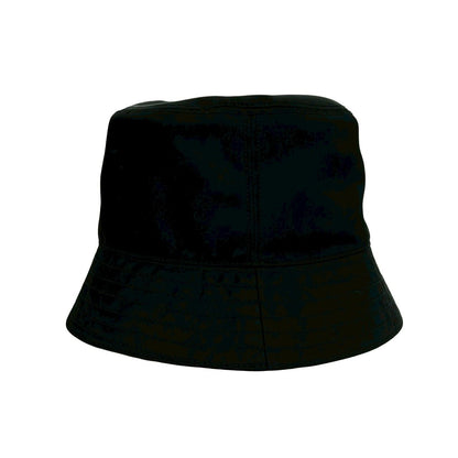 Prada Box Re-Nylon Logo Nylon Bucket Hat Black — view 4