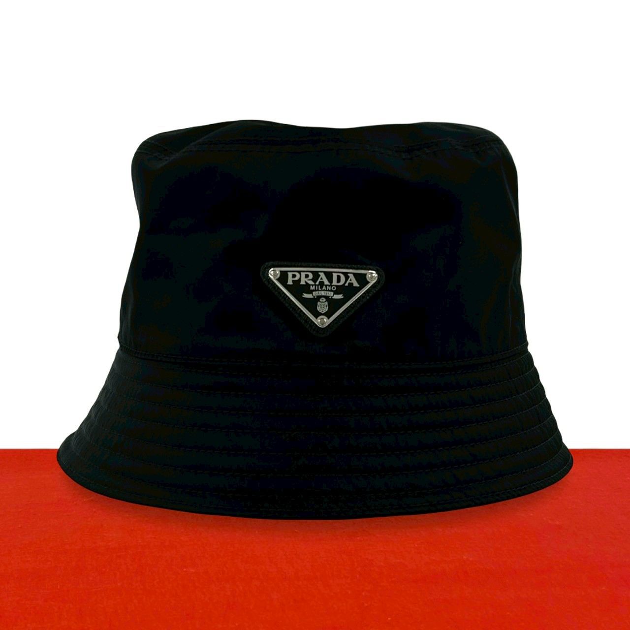 Prada Nylon Bucket Hat Black