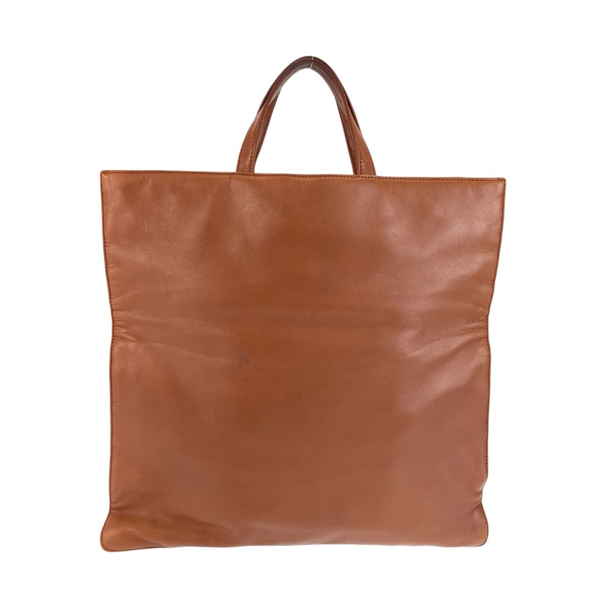Loewe Anagram Brown Camel Gold Leather Tote — view 2