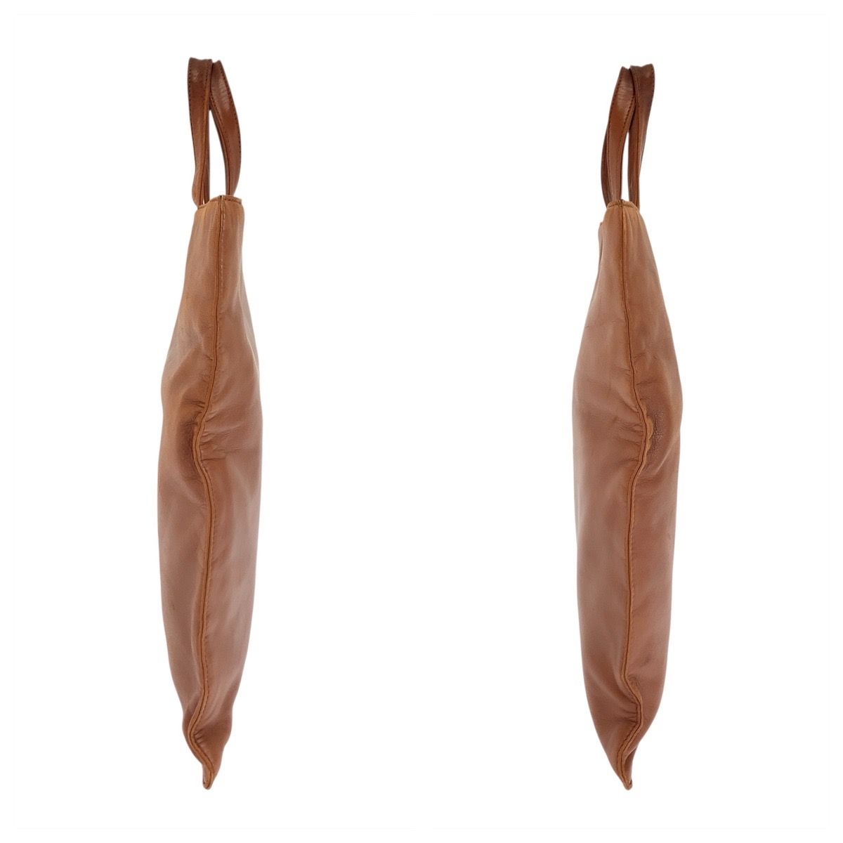 Loewe Anagram Brown Camel Gold Leather Tote — view 8