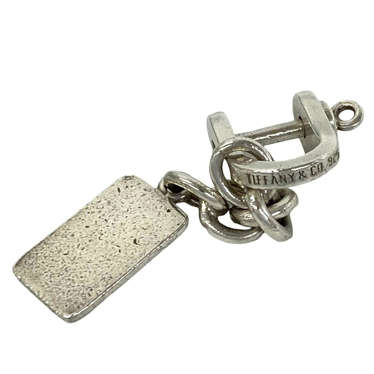Tiffany & Co Ingot Charm 925 Sterling Silver Key Holder Key Ring — view 2