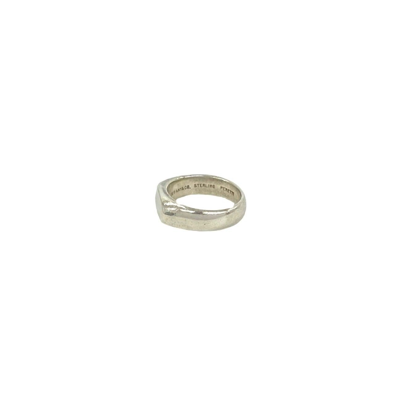 Tiffany & Co Box Signet Heart Ring 925 Sterling Silver No 7 — view 4