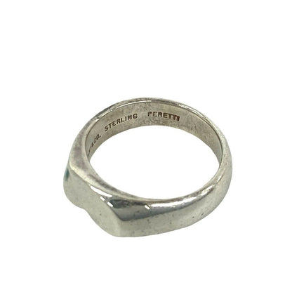 Tiffany & Co Box Signet Heart Ring 925 Sterling Silver No 7 — view 3